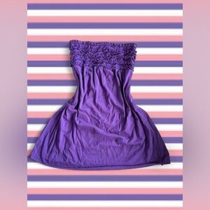 Xhilaration Purple strapless top